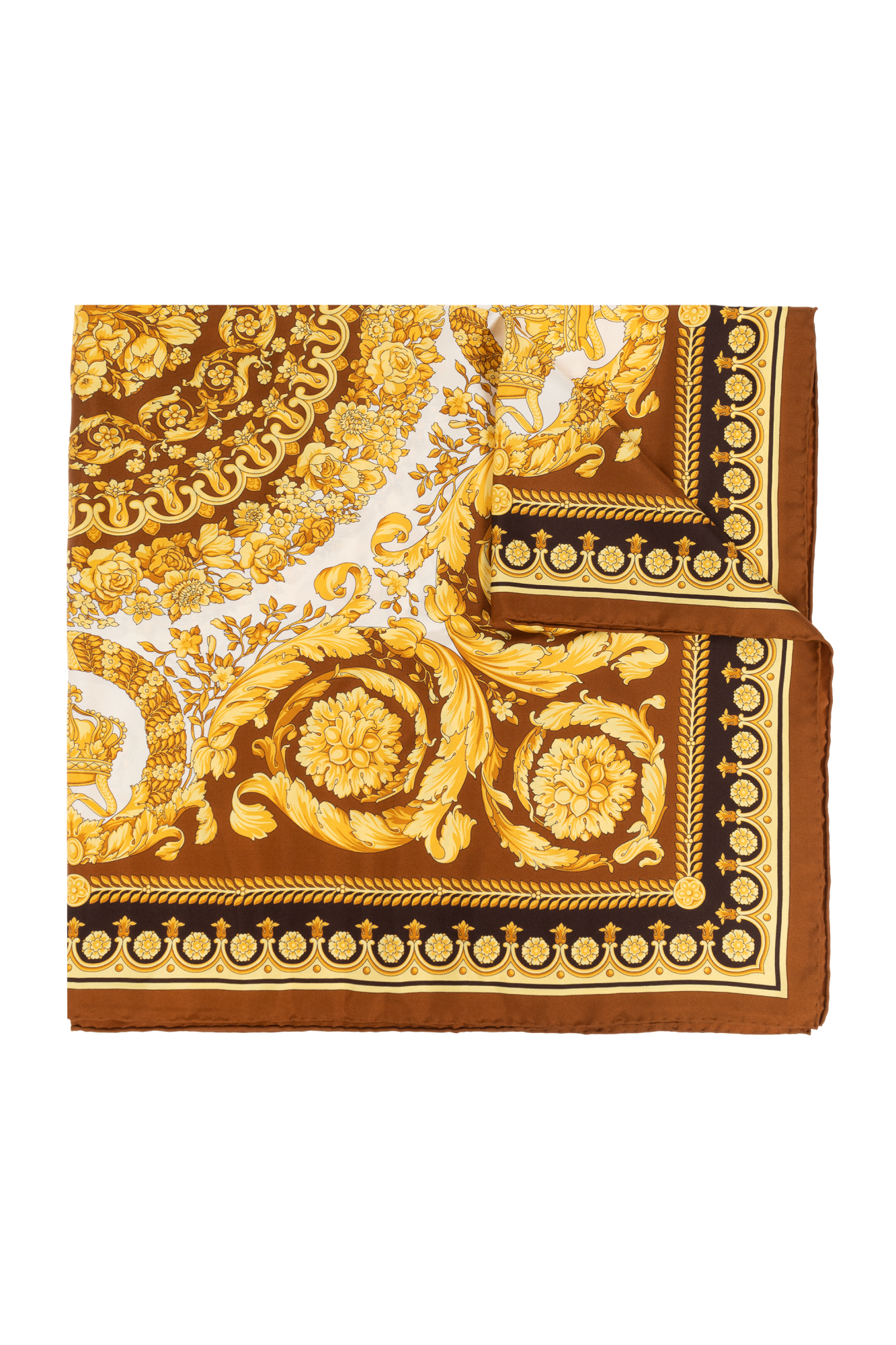 Brown Silk scarf Versace - Vitkac Canada